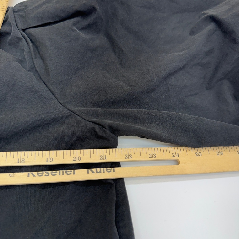 DISSH Dress Womens 6 Black Skylar Mini Puff Sleeve V Neck Pockets Minimalist - Picture 9 of 13